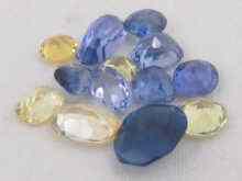 Appraisal: A quantity of loose polished sapphires believed to be Ceylon