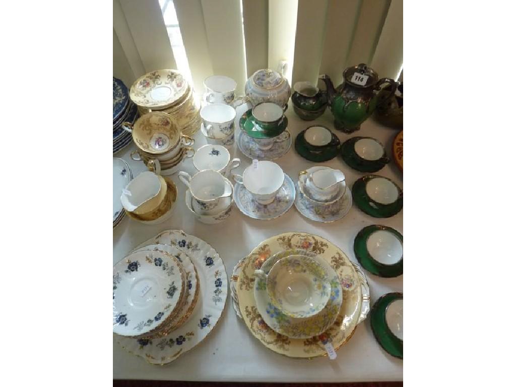 Appraisal: A large quantity of teawares comprising a sterling silver on