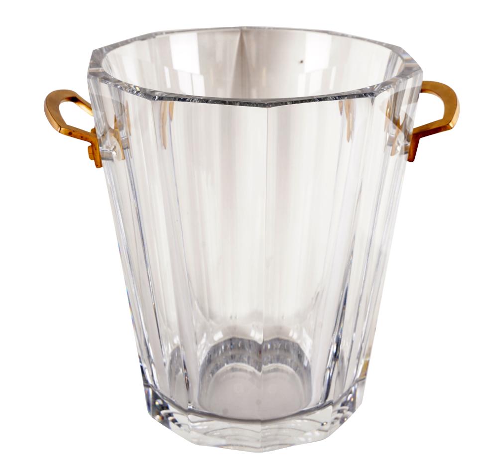 Appraisal: BACCARAT CRYSTAL ICE BUCKETmarked Provenance The Terry and Debbi Lanni