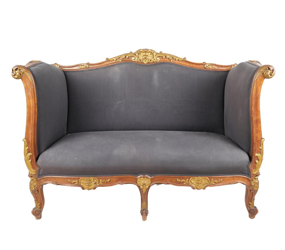 Appraisal: REGENCE-STYLE STYLE CARVED DAYBEDwith gilt accents Provenance The Estate of