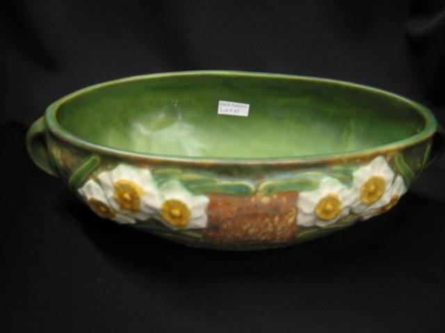 Appraisal: Roseville Art Pottery Centerpiece Bowl Jonquil x