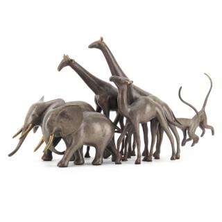 Appraisal: Loet Vanderveen Dutch Limited Edition Bronze Sculpture Noah's Ark Loet