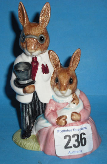 Appraisal: Royal Doulton Bunnykins Figure Family Photograph DB Special USA Colourway