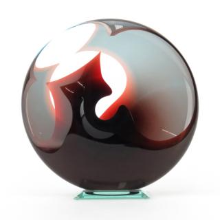 Appraisal: Peter Vanderlaan American b Glass Sculpture Cut Form Signed Vanderlaan