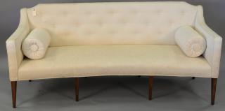 Appraisal: Federal style sofa with tapered legs lg in Federal style