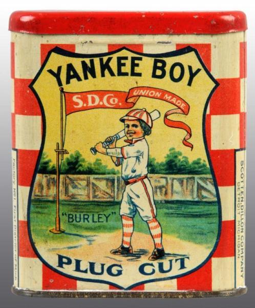 Appraisal: Yankee Boy Vertical Tobacco Pocket Tin Description Manufactured by the