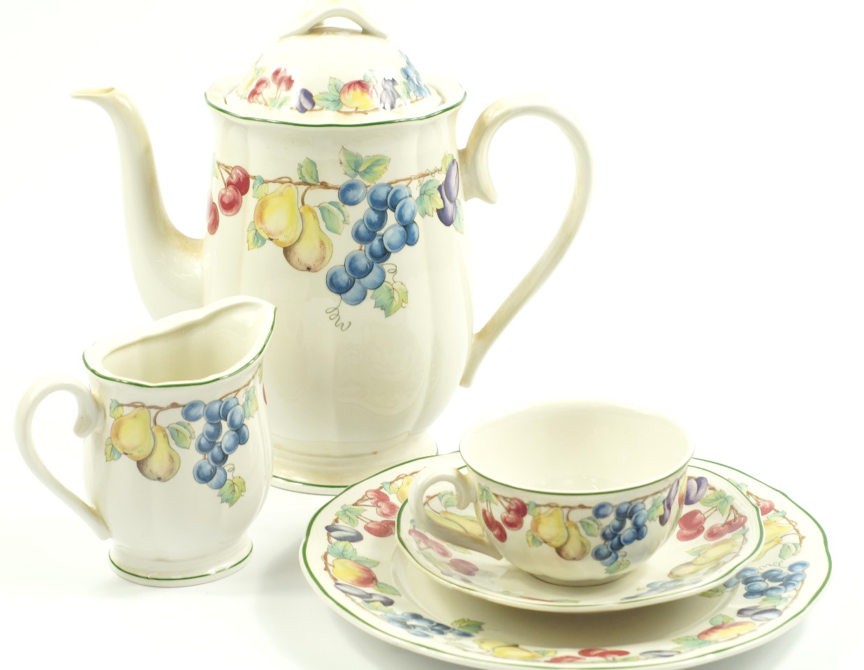 Appraisal: A Villeroy Boch part dinner and tea service decorated in