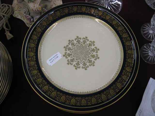 Appraisal: Rosenthal Porcelain Plates cobalt gold on ivory '' excellent