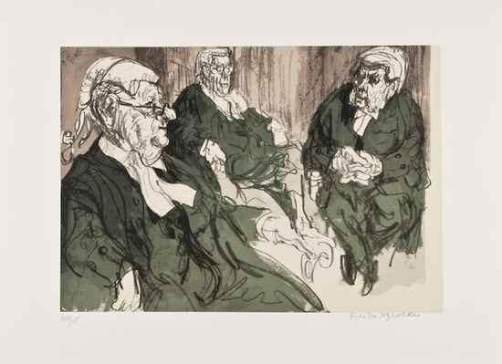 Appraisal: Feliks Topolski - Three Judges Feliks Topolski - Three Judgeslithograph