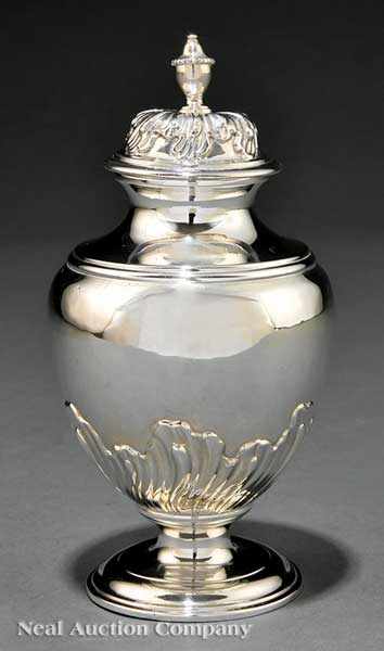 Appraisal: A George III Sterling Silver Condiment Vase John Swift London