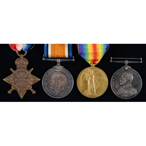 Appraisal: WWI group of four - Star British War Medal Victory