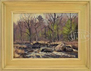 Appraisal: BERNARD COREY American - FOREST STREAM IN SPRING Oil on