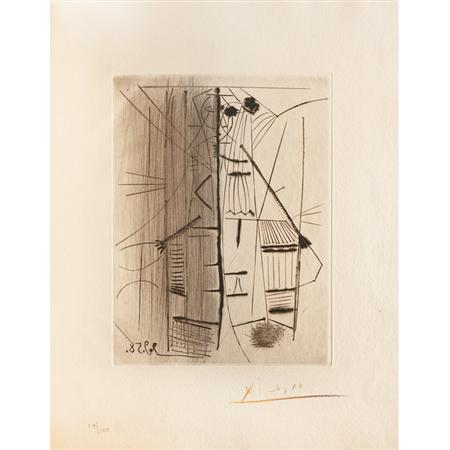 Appraisal: Pablo Picasso LES MENINES ET LA VIE B Drypoint and