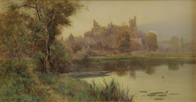 Appraisal: LLOYD Stuart W Watercolor Arundel Castle Signed and inscribed lower