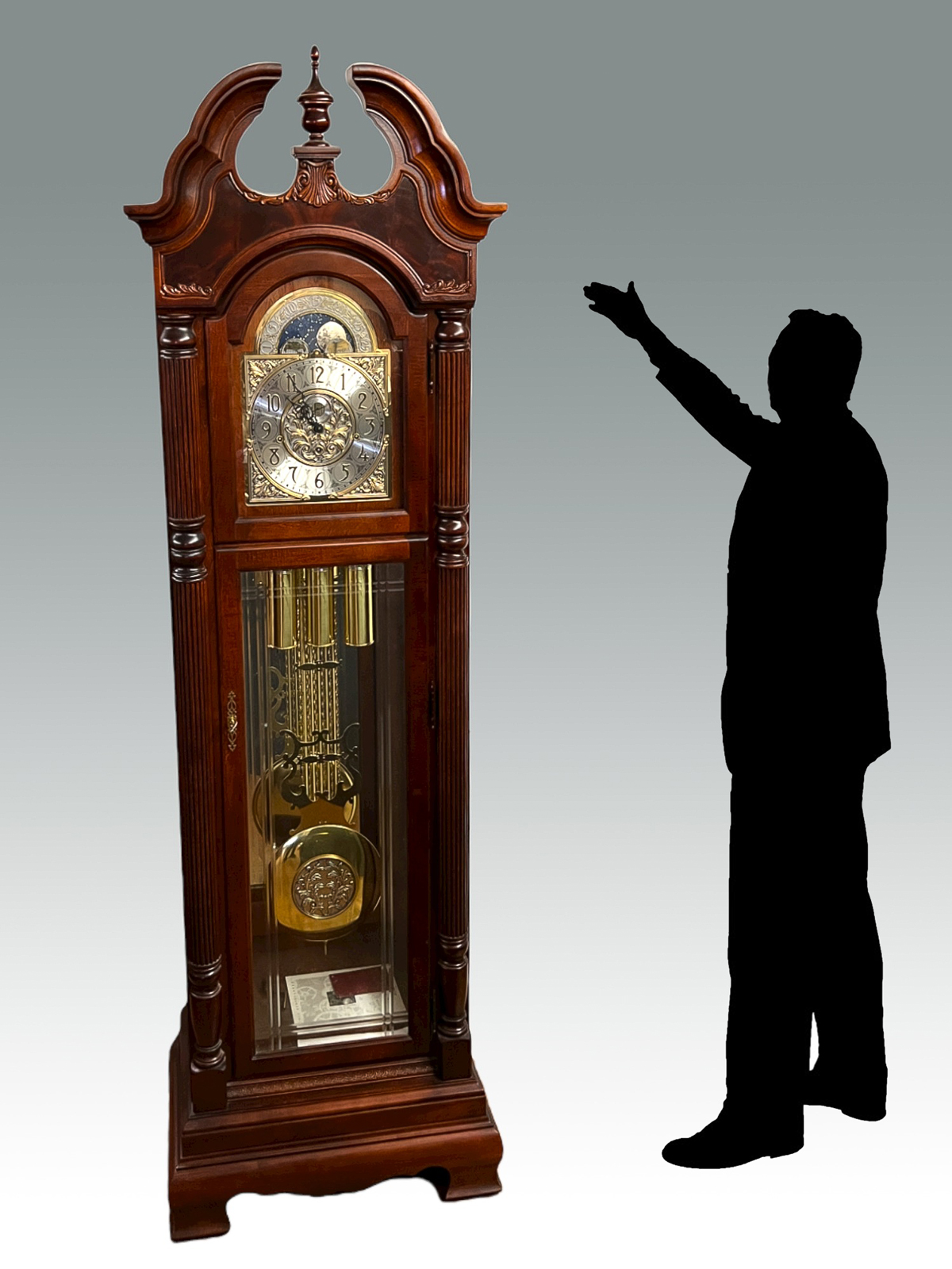 Appraisal: HOWARD MILLER MILLENNIUM EDITION MAHOGANY GRANDFATHER CLOCK Model - Serial