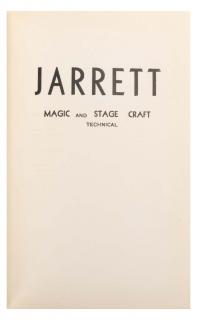 Appraisal: Jarrett Guy Magic and Stage Craft Technical New York Author