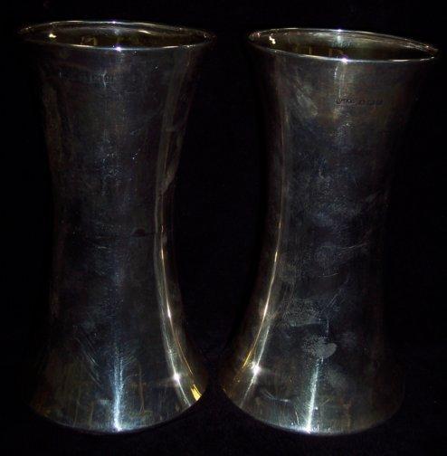 Appraisal: A pair of vases of waisted form cm high K