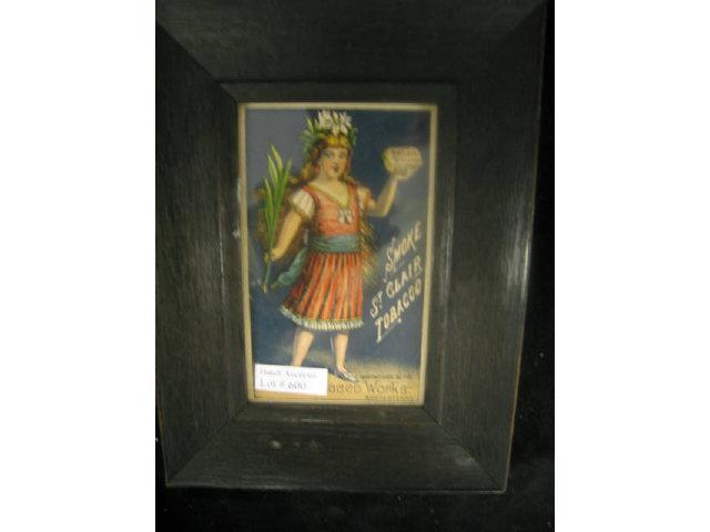 Appraisal: Framed Advertising Smoke St Clair Tobacco