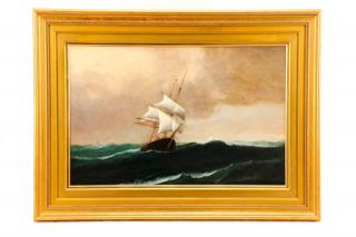 Appraisal: Edward Hoyer Marine Oil Painting Signed Edward Hoyer British fl