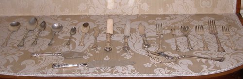 Appraisal: Title pc Gorham Chantilly Sterling Flatware Service with monogram F