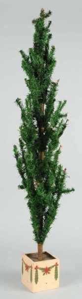 Appraisal: Large Christmas Fir Tree Description Square painted base made of