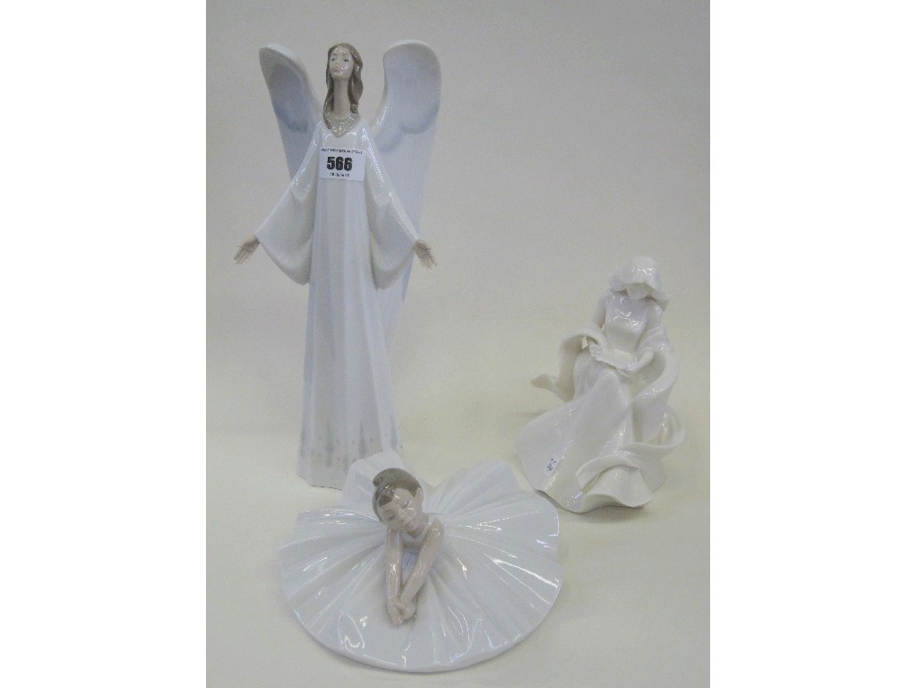 Appraisal: Two Nao figures of a ballerina and an angel and