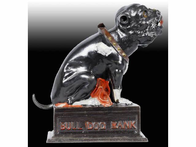 Appraisal: Cast Iron Bull Dog Mechanical Bank Description Manufactured by J