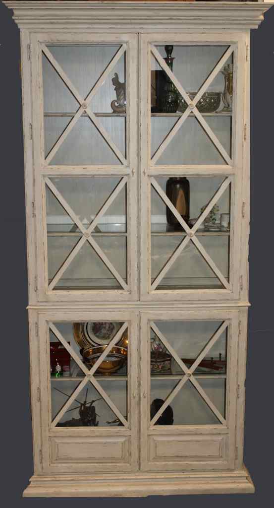 Appraisal: ITALIAN STYLE WHITE PAINTED CABINET POSSIBLY DREXEL HERITAGE The molded