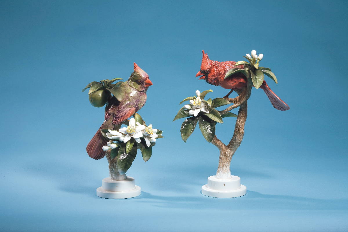 Appraisal: DOROTHY DOUGHTY PAIR OF ROYAL WORCESTER PORCELAIN FIGURES OF quot