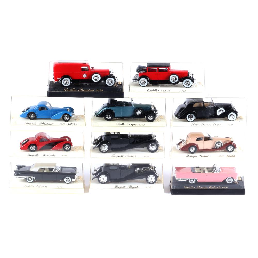 Appraisal: LOT OF SOLIDO SCALE DIECAST CARSLot of Solido Scale Diecast