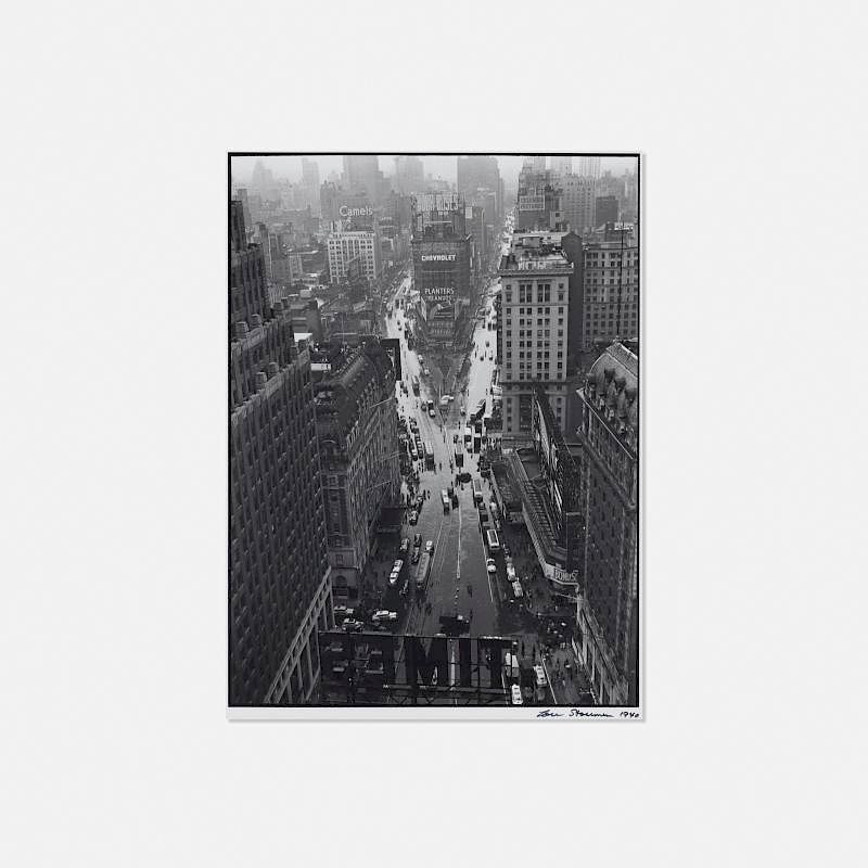 Appraisal: Lou Stoumen Times Square Lou Stoumen Times Square gelatin silver