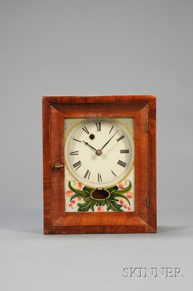 Appraisal: Mahogany Shelf Clock by Silas B Terry and Company Terryville