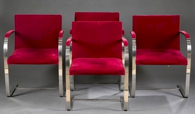 Appraisal: Group of Knoll Brno Chairs A group of Knoll Brno