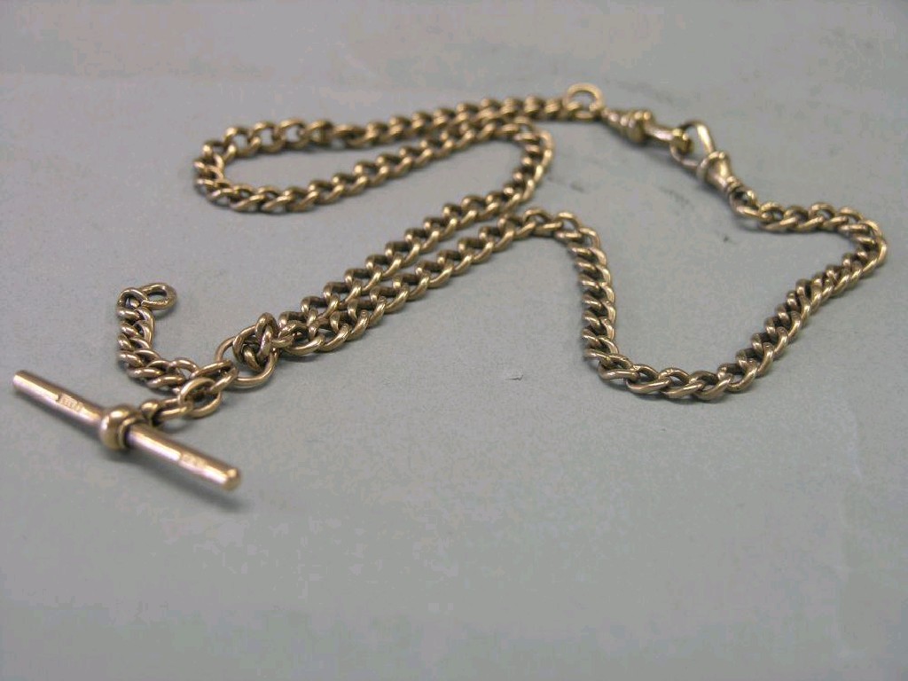 Appraisal: A ct gold link watch-chain grams SEE BACK COVER