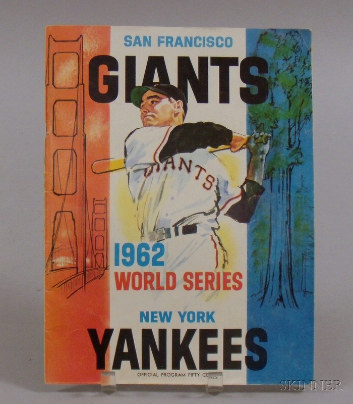 Appraisal: World Series San Francisco Giants vs New York Yankees Program