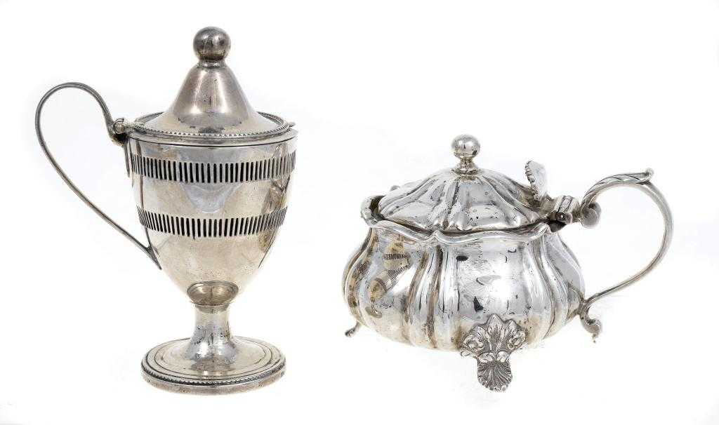 Appraisal: A SCOTTISH GEORGE III MUSTARD POT AND A WILLIAM IV