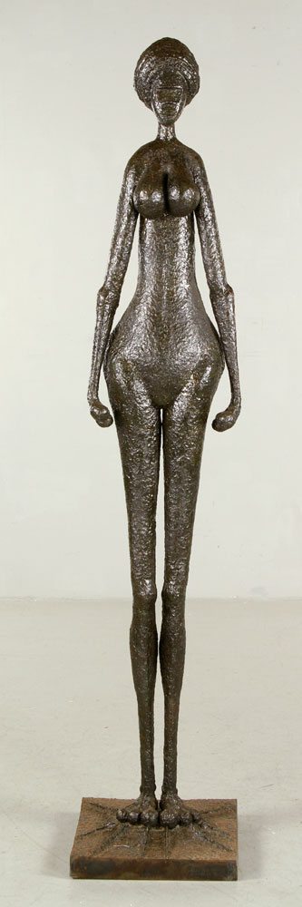 Appraisal: - Contemporary Sculpture of Standing Nude Bronze Contemporary sculpture of