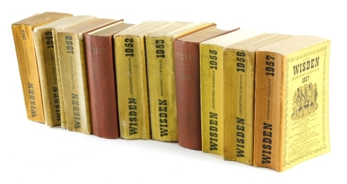 Appraisal: Various Wisden Cricketers almanac to include etc a quantity