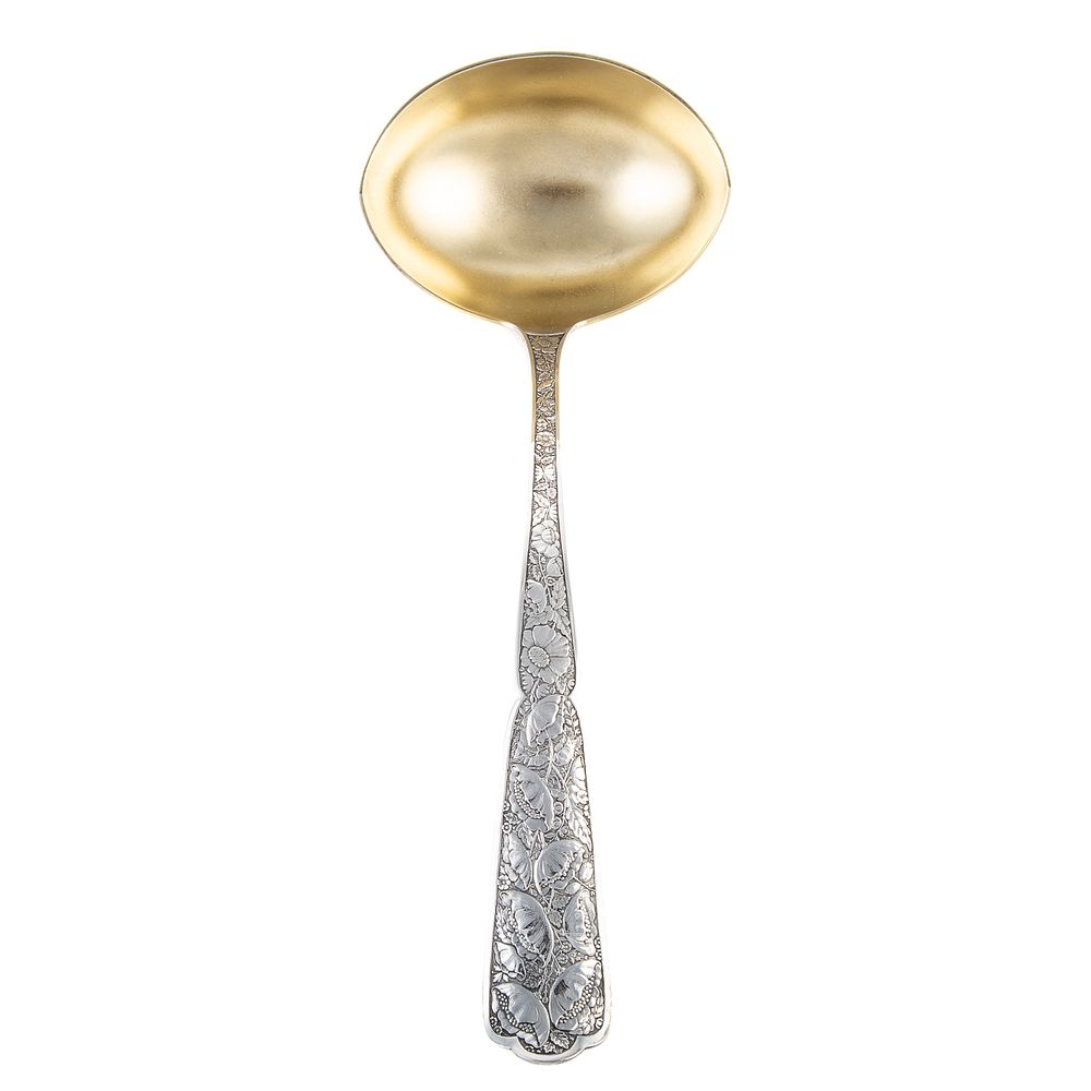 Appraisal: Wood Hughes Sterling Byzantine Punch Ladle New York NY active