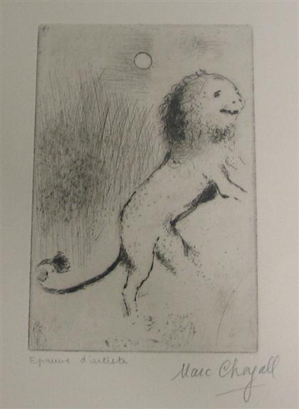 Appraisal: MARC CHAGALL russian french - THE PRIDE II from the