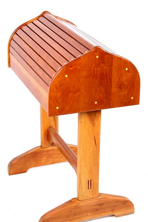 Appraisal: EXCELLENT Custom Cherry Wood Saddle Stand For your consideration is