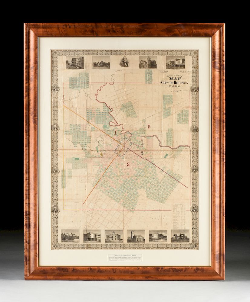 Appraisal: AN ANTIQUE RECONSTRUCTION ERA MAP Kosse Scott's Map of the