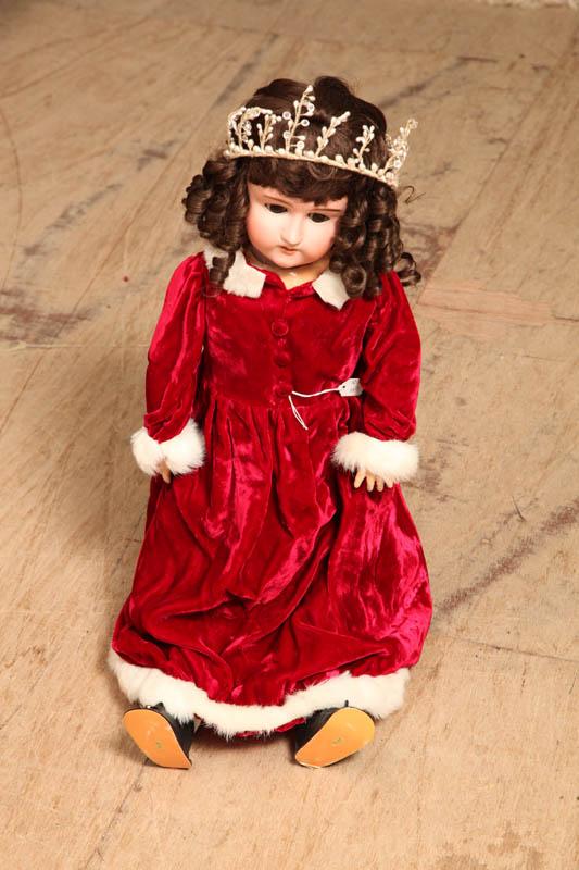 Appraisal: BISQUE HEAD DOLL Marked Max Handwerck Germany The doll has