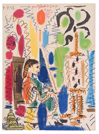 Appraisal: PABLO PICASSO L'Atelier de Cannes Color lithograph x mm x