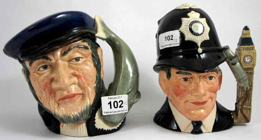 Appraisal: Royal Doulton Large Character Jug The London Bobby D and