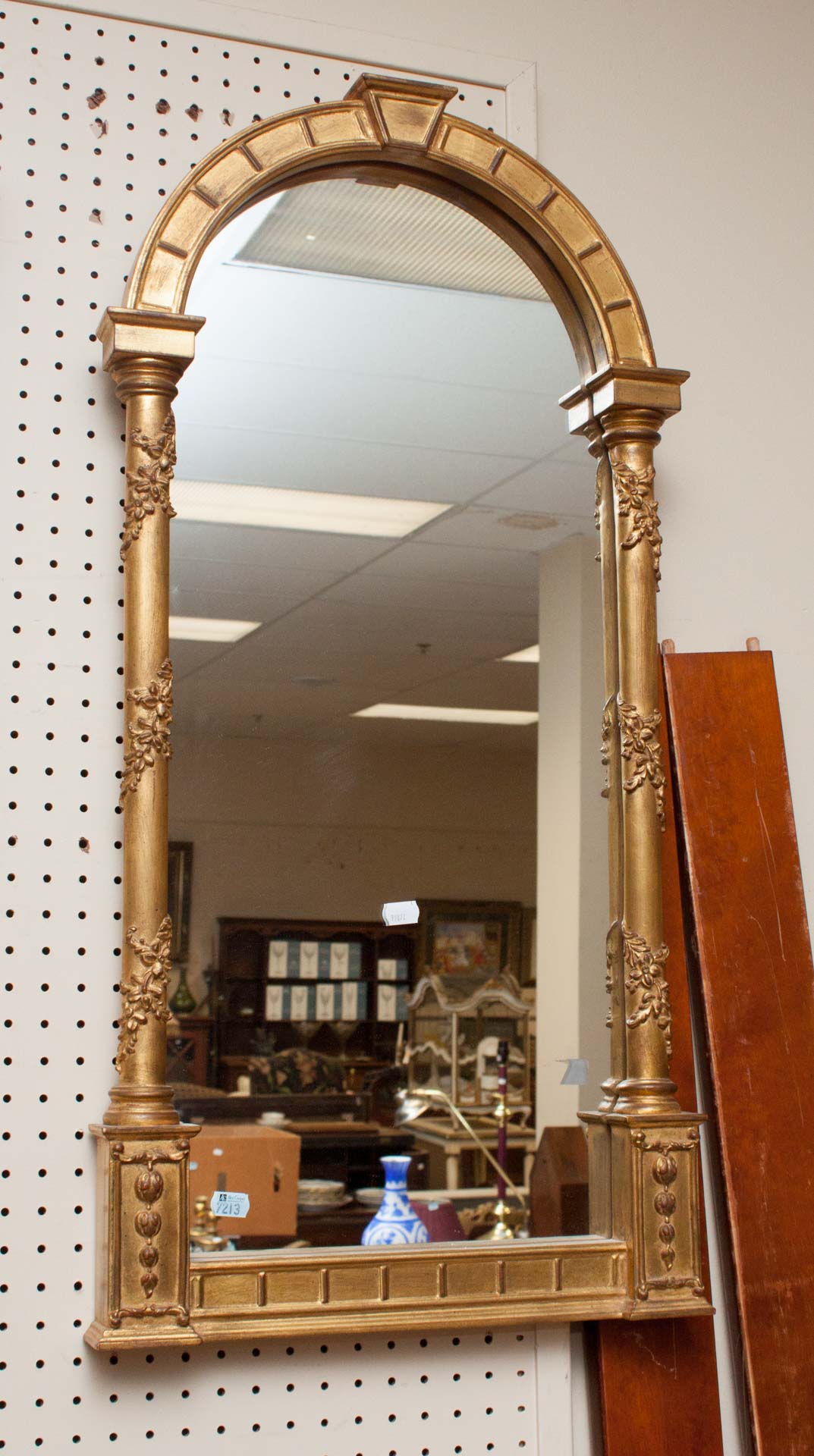 Appraisal: Classical style gilt mirror