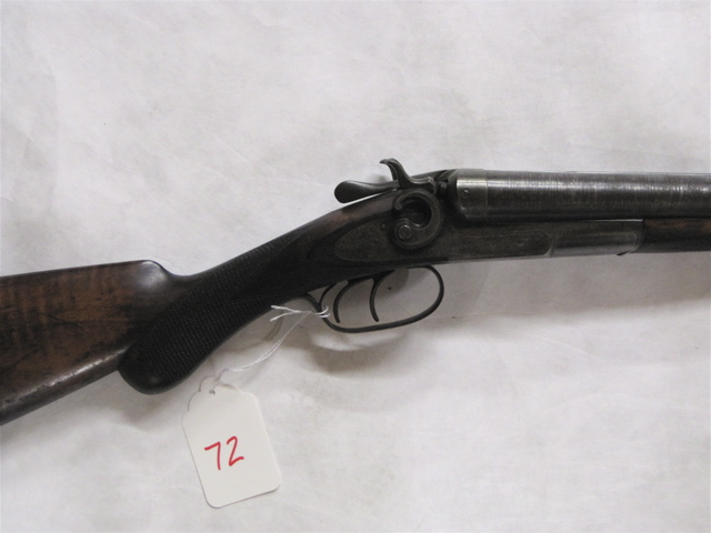 Appraisal: REMINGTON MODEL GRADE DOUBLE BARREL SIDE LOCK SHOTGUN Damascus barrels