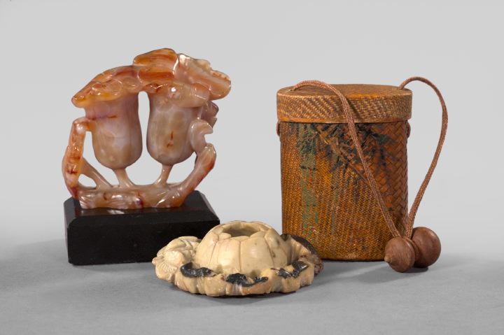 Appraisal: Group of Three Oriental Items consisting of a Kuang Hsu