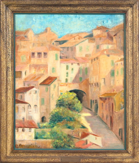 Appraisal: Alberta Kinsey American New Orleans - Spanish Street oil on