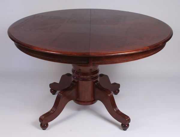 Appraisal: Late th Century mahogany center pedestal table h x diam